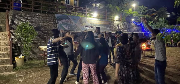 Bonfire At Camping In Rishikesh 